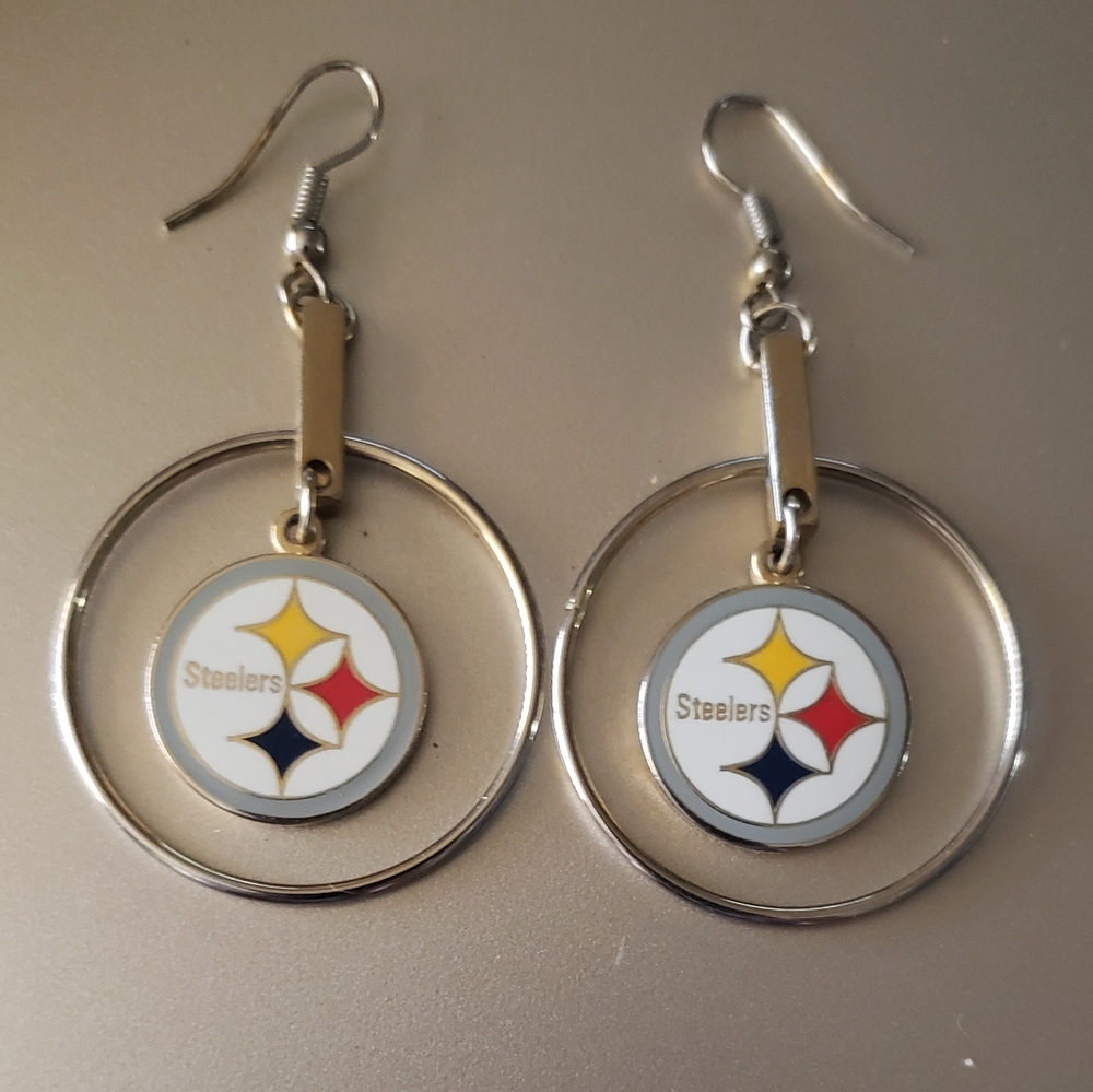 Pittsburgh Steelers Hoop Earrings